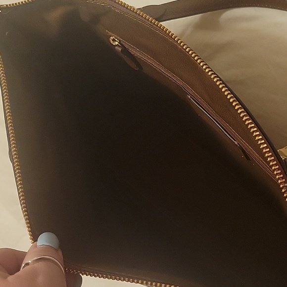 NWOT Coach Signature Kacey Satchel Crossbody Canvas and Brown Leather - Picture 8 of 12